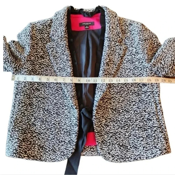 Ann Taylor Marble Black/White Dotted Blazer Jacket 6P NWT - Picture 2 of 12